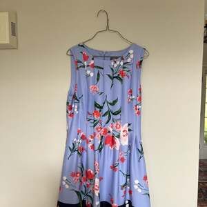 Vince Camuto Blue Floral Fit & Flare Dress